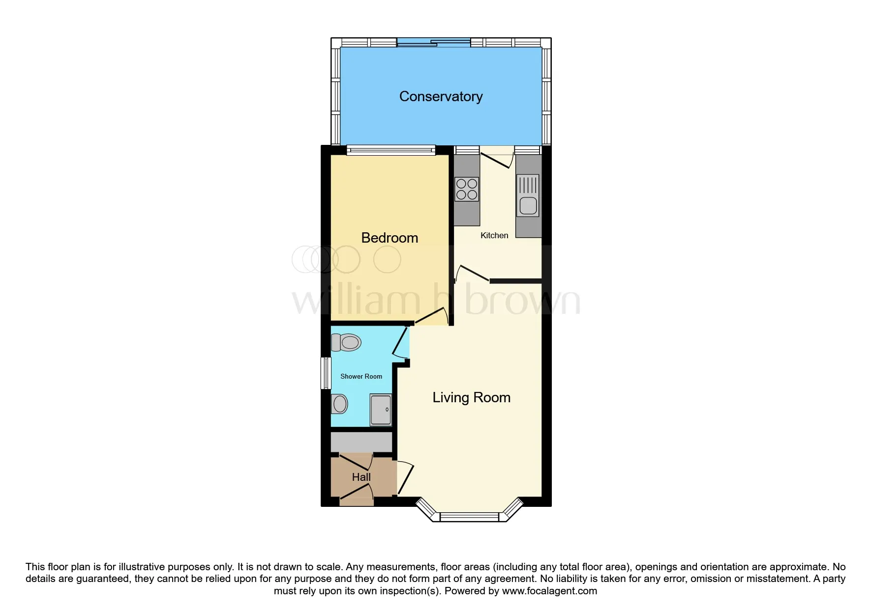 1 bed Semi-Detached Bungalow