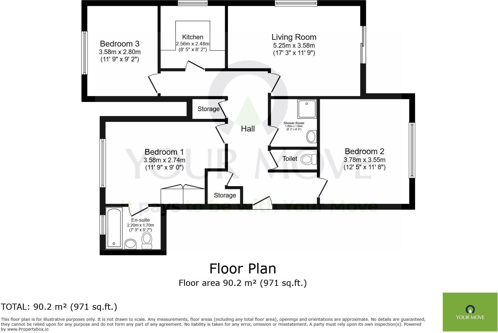 3 bed Block of Apartments