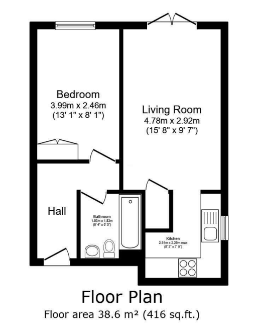 1 bed Apartment