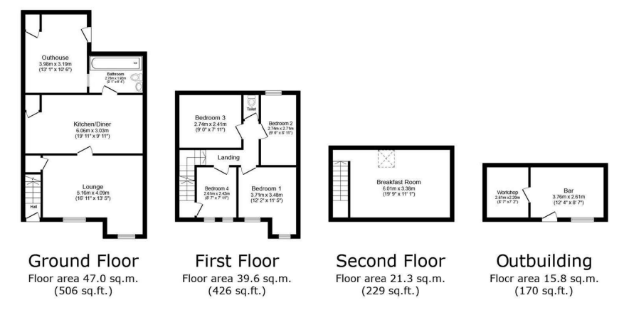 4 bed Terraced