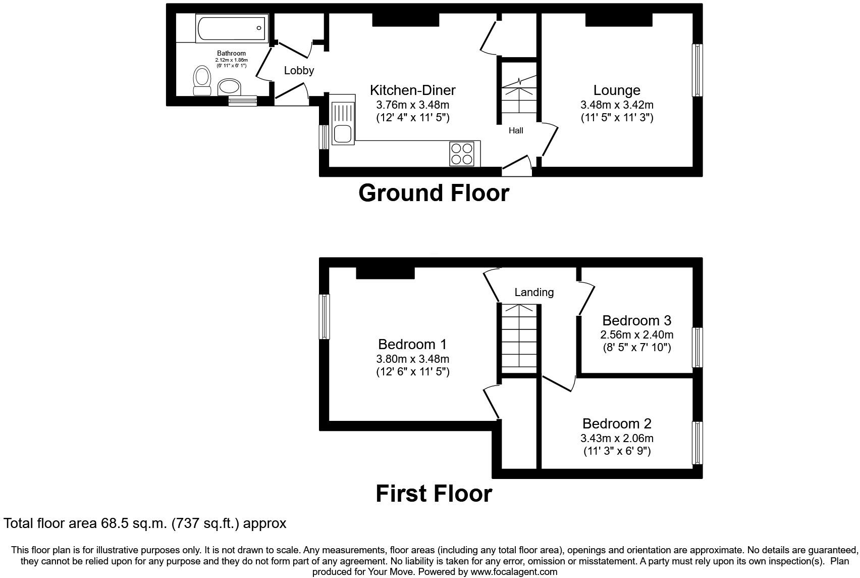 3 bed Terraced