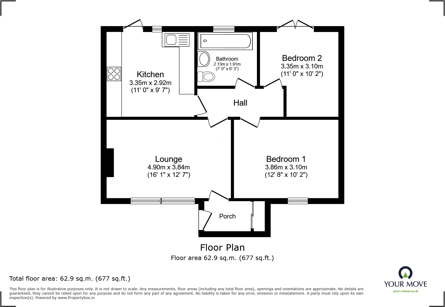 2 bed Detached Bungalow