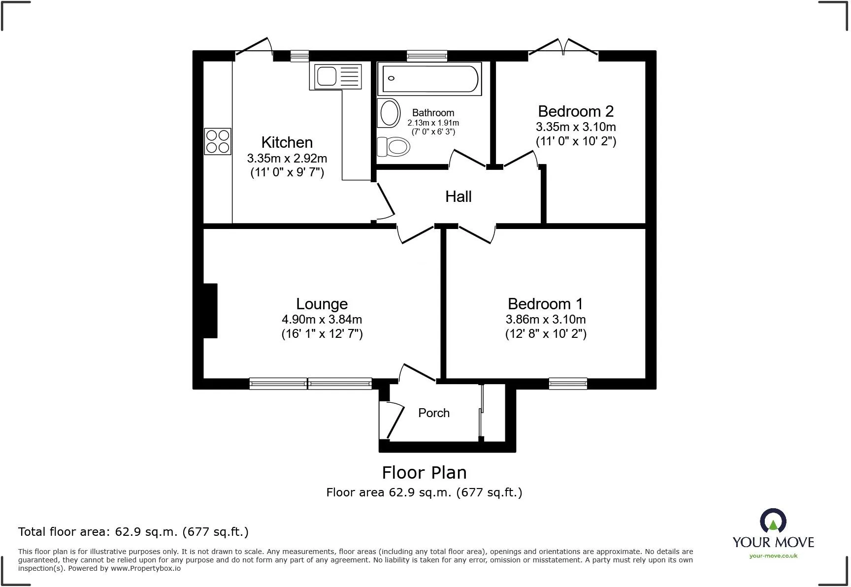 2 bed Detached Bungalow