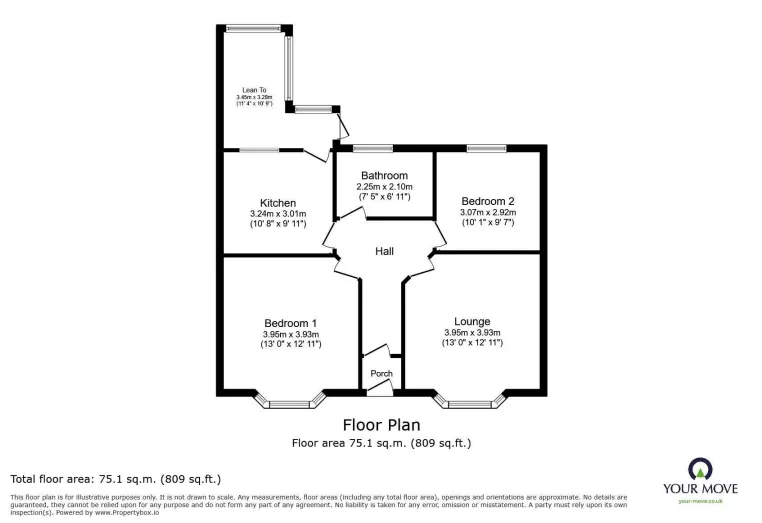 2 bed Terraced Bungalow