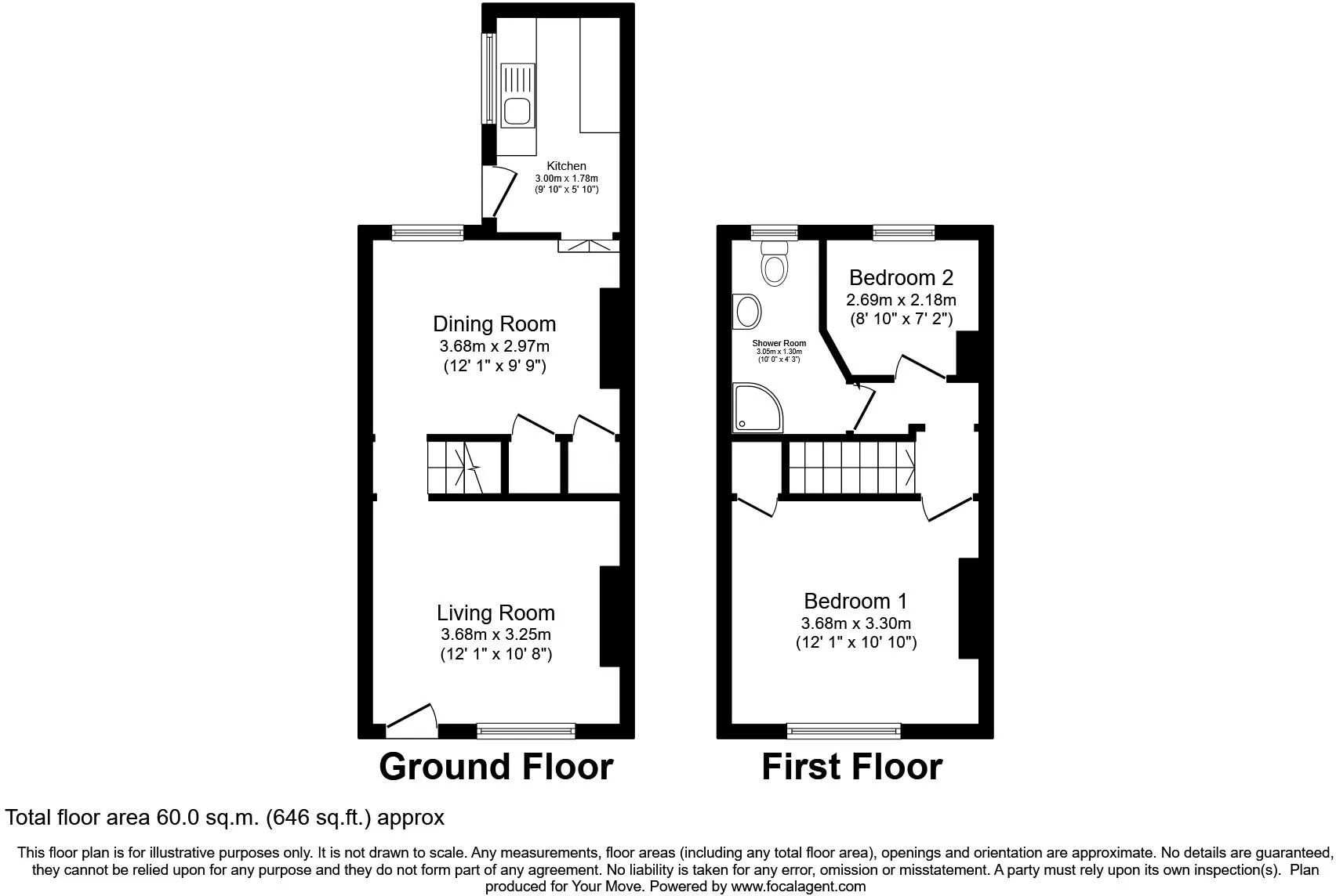 2 bed House