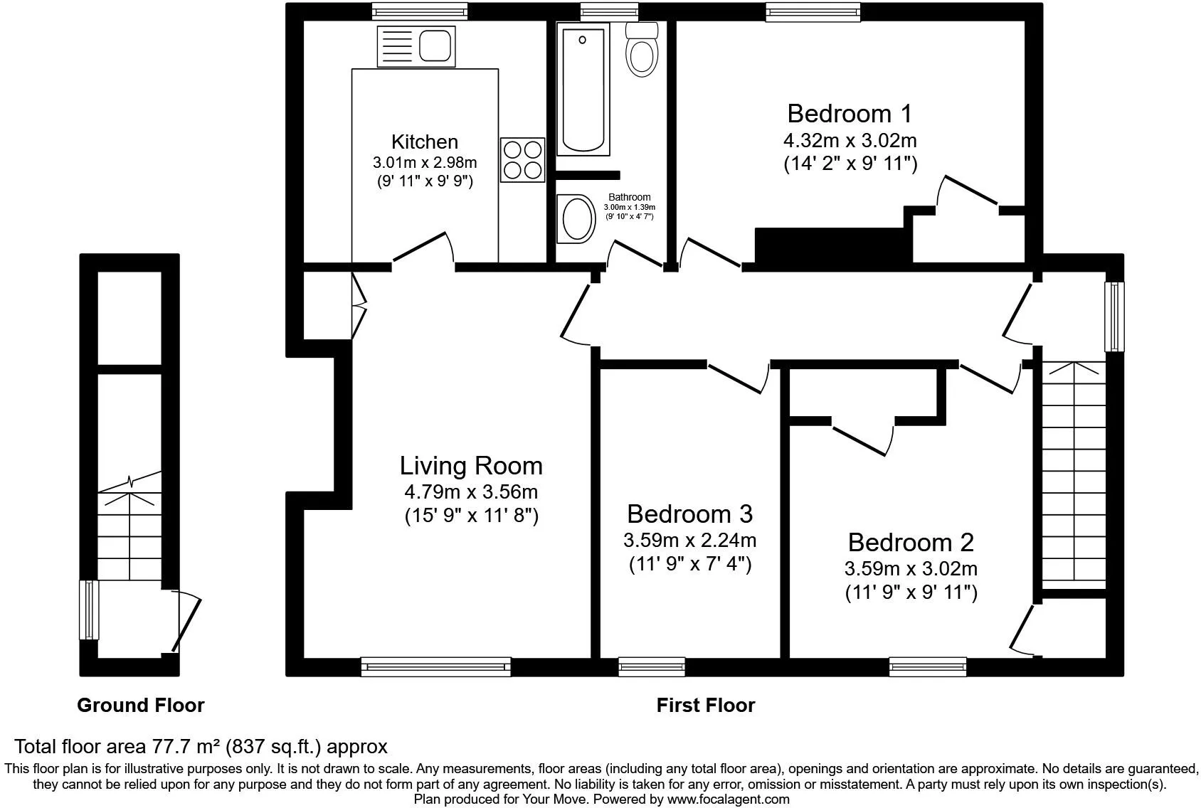 3 bed Apartment