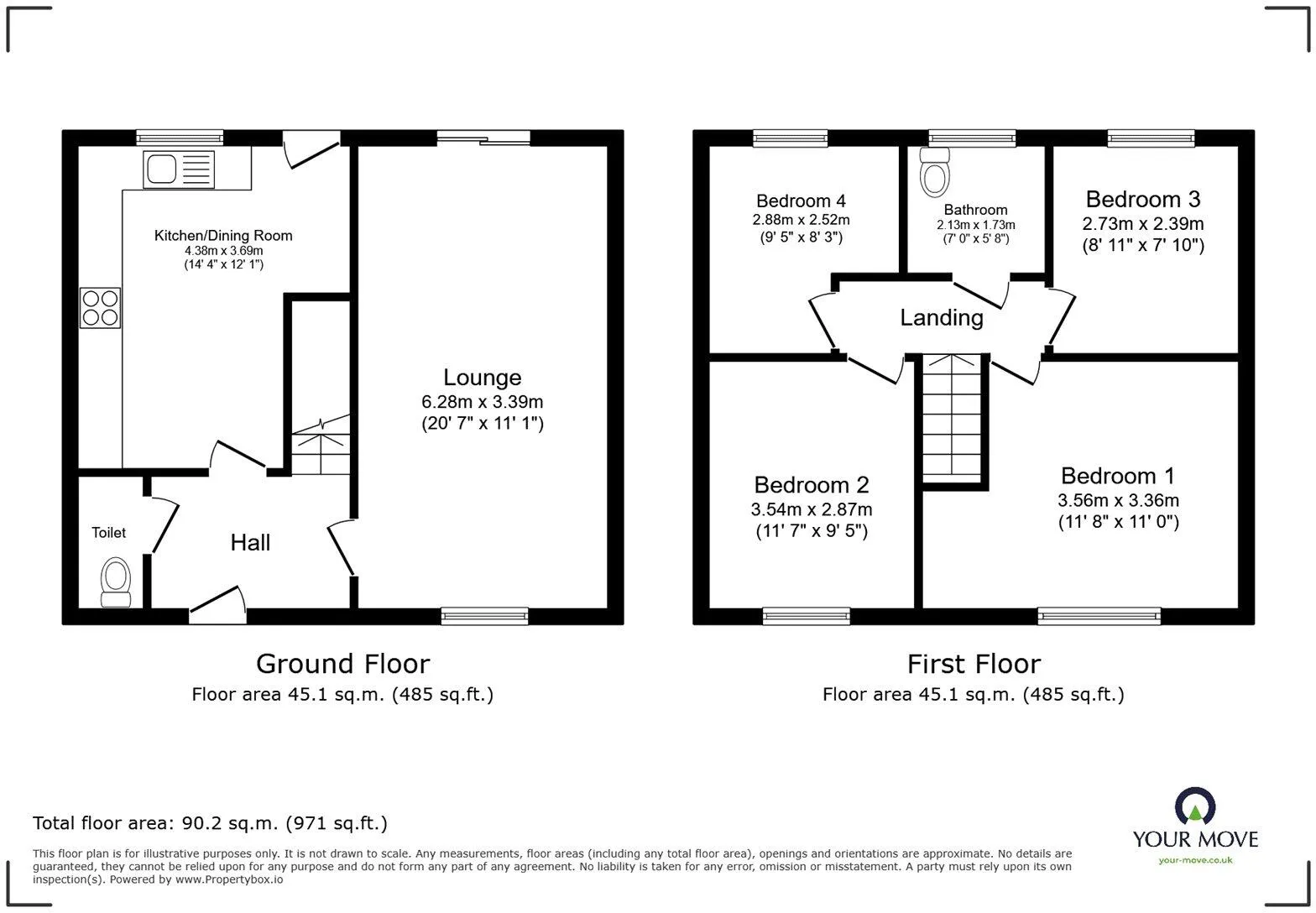 4 bed Semi-Detached