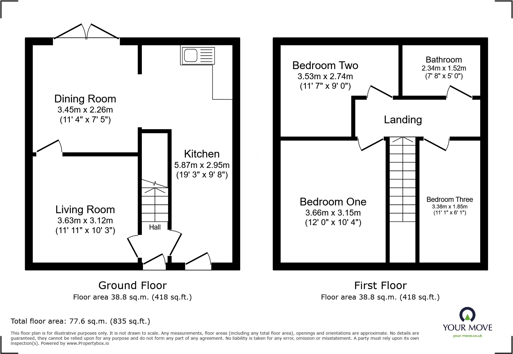 3 bed Terraced