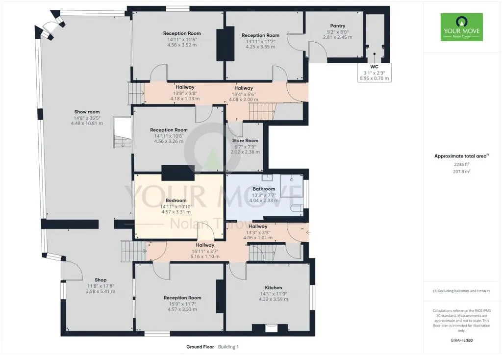 6 bed Semi-Detached