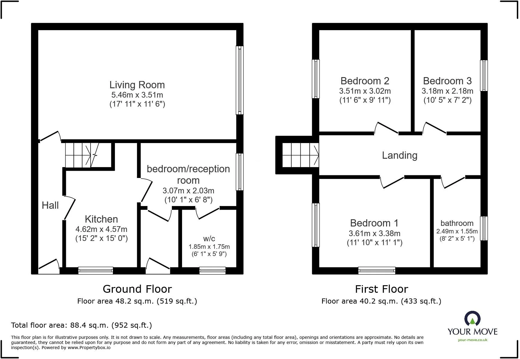 3 bed House