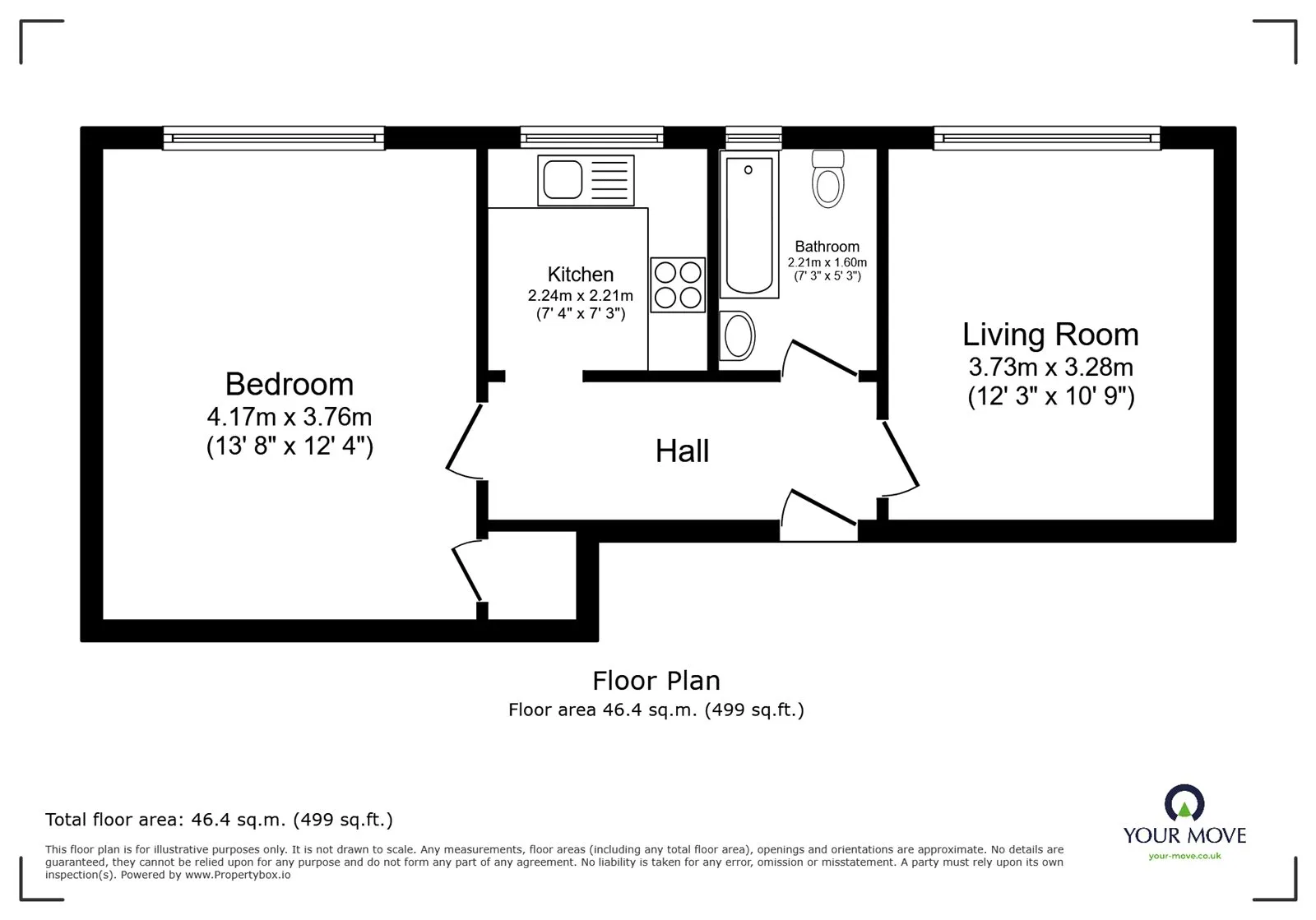1 bed Apartment