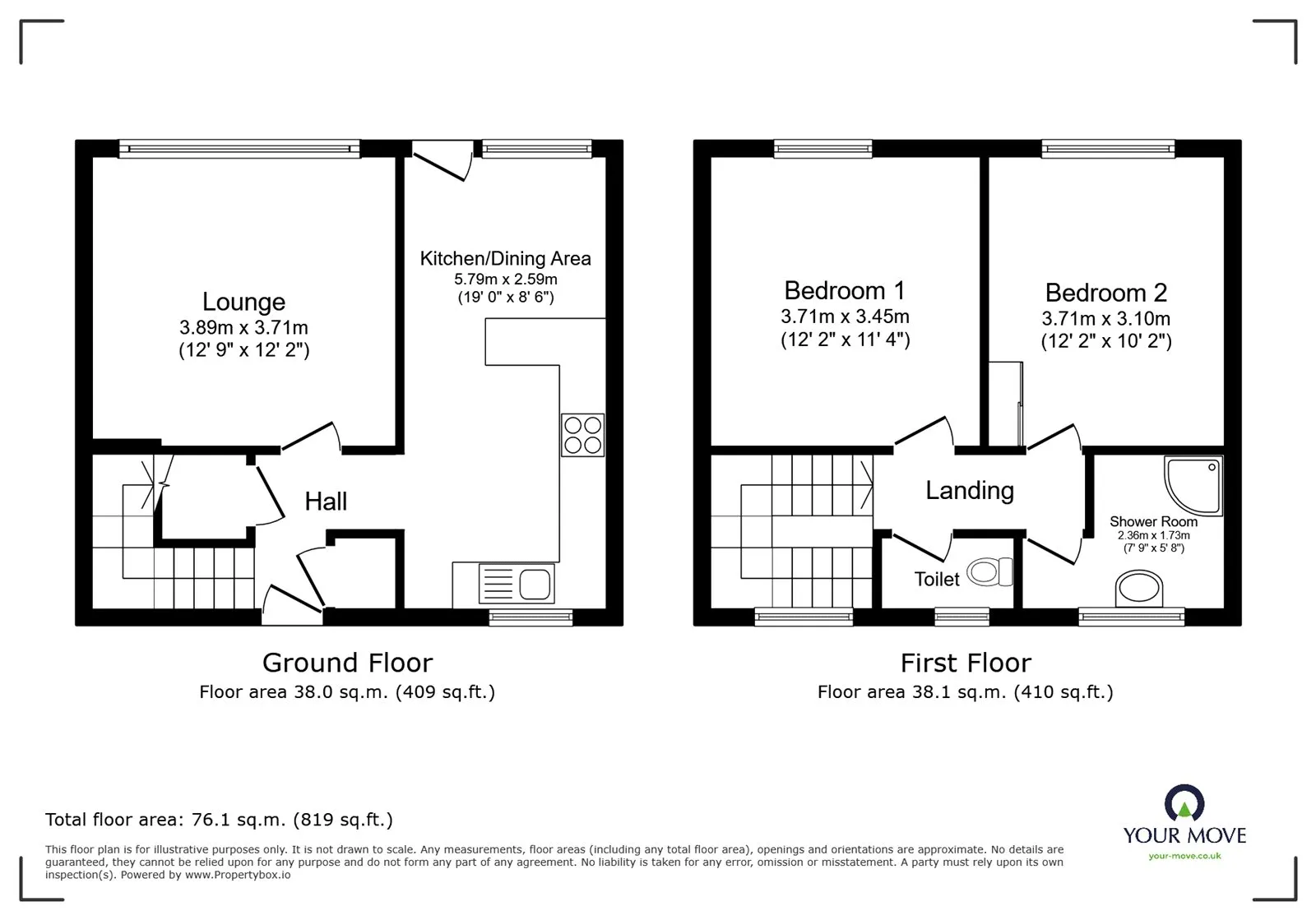 2 bed Terraced