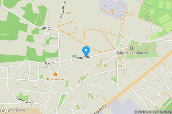 Map location for Greenways, Manor Road, BRANDON, Suffolk, IP27 0LG