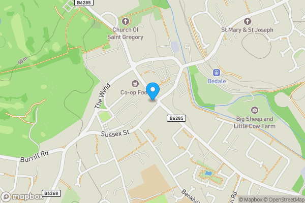 Map location for Tesco Express, Kings Head, 40 Market Place, Bedale, North Yorkshire, DL8 1EQ