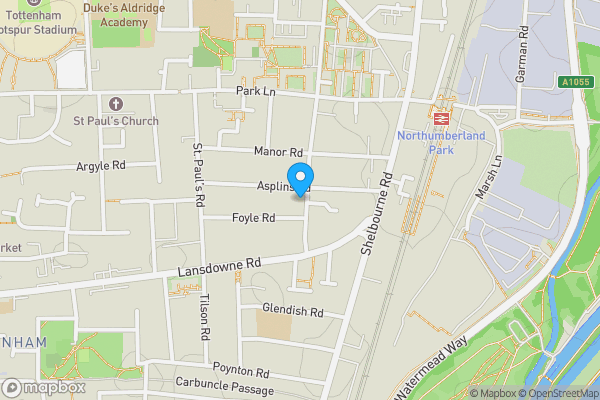 Map location for 25 Chalgrove Road, Tottenham, London, N17 0NR