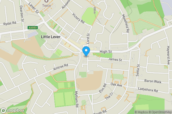 Map location for Market Hall, 104-108 High Street, Little Lever, Bolton, BL3 1LR