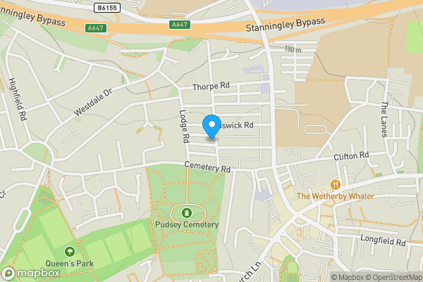Map location for 50 Somerset Road, Pudsey, Leeds, West Yorkshire LS28 7LN