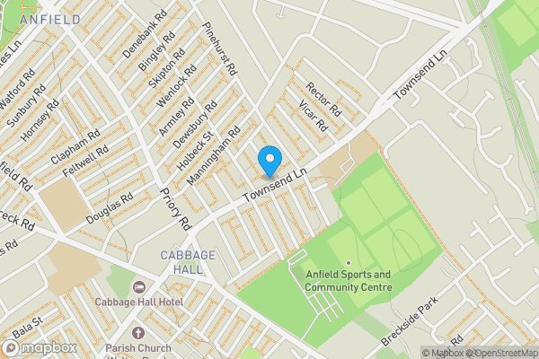 Map location for 59 Townsend Lane, Anfield, Liverpool L6 0AX