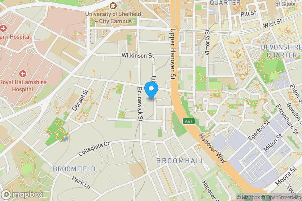 Map location for 32 Filey Street, Sheffield, South Yorkshire S10 2FG