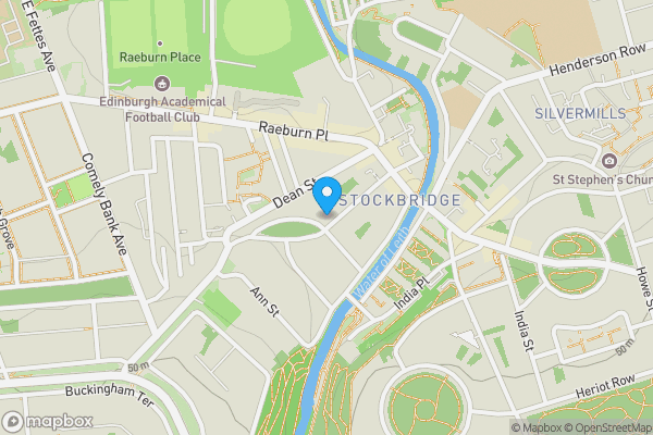 Map location for 12 Leslie Place, Flat 2, Stockbridge, Edinburgh, EH4 1NH