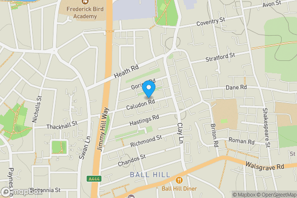 Map location for 83 Caludon Road, Coventry, CV2 4LR