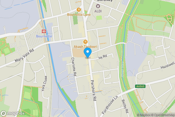 Map location for 1471 Pershore Road, Stirchley, Birmingham, B30 2JL