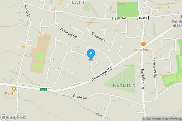 Map location for Land / Plot @ Abingdon Road, Maidstone, Kent, ME16 9DP