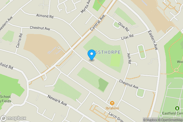 Map location for 101 Chestnut Avenue, Dogsthorpe, Peterborough, PE1 4PE