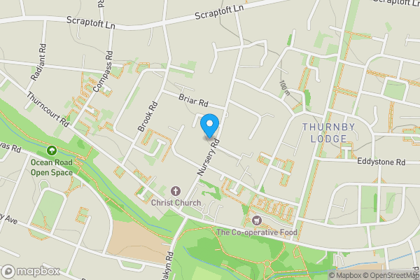 Map location for Land Between 49 and 51 Nursery Road, Leicester LE5 2HQ