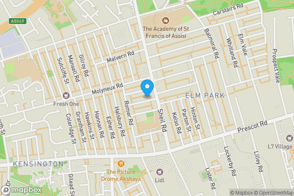 Map location for 27 Ridley Road, Liverpool L6 6DN