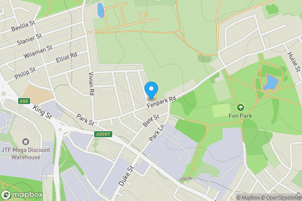 Map location for 56 Fenpark Road, Stoke-on-Trent, Staffordshire, ST4 3JU