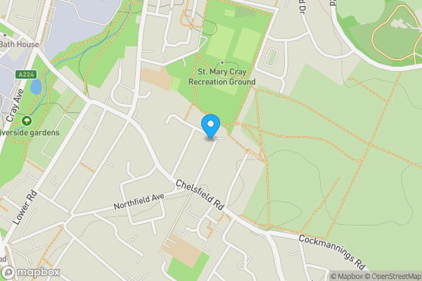 Map location for 28 Derry Downs, Orpington, Kent, BR5 4DU