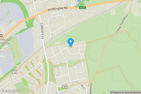 Map location for Monckton Road, , Pontefract, , Wakefield, WF8 2FP