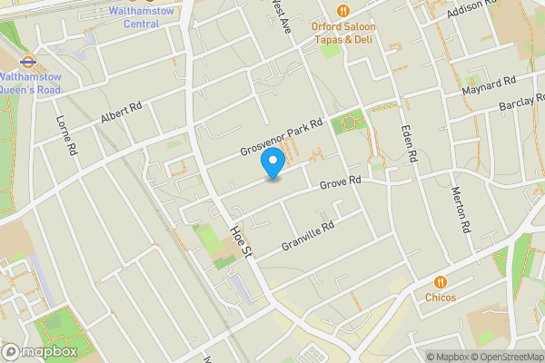 Map location for Flat 1, 30, Pendlestone Road, Walthamstow, London, E17 9BH