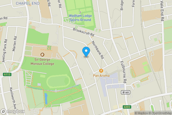 Map location for Land Between, 99 & 101 St Johns Road, Walthamstow, Waltham Forest, E17 4JH