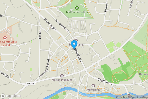 Map location for The Cross Keys, 47 Wheelgate, Malton, North Yorkshire, YO17 7HT
