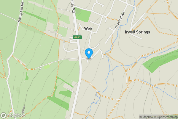 Map location for Scar End Hey Tree Planting Site, Weir Lane, Weir, Bacup, Lancashire OL13 8QA