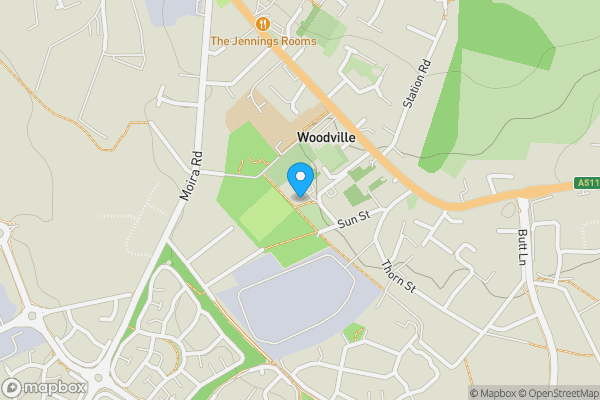 Map location for 9 Small Thorn Place, Woodville, Swadlincote DE11 7EJ