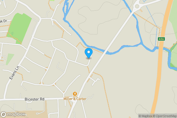 Map location for 65, Queens Avenue, Kidlington, Oxfordshire, OX5 2JJ