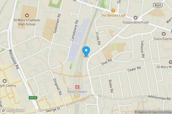 Map location for Flat 63, Rainier Apartments, 43, Cherry Orchard Road, CROYDON, Surrey, CR0 6FA