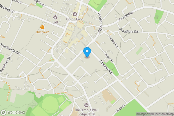 Map location for 8 Brook Street, Ossett, Wakefield, WF5 8AX