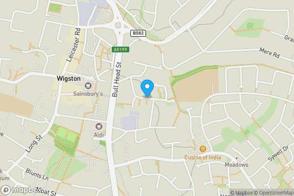 Map location for 1 Godwin Court, Boulter Crescent, Wigston, Leicestershire, LE18 3YP