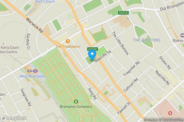 Telephone Kiosk, opposite St Lukes Church, Redcliffe Square, Chelsea, SW10 9HF