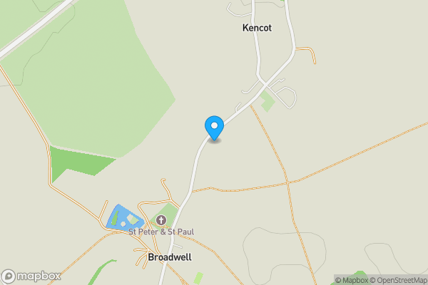 Map location for Laurels, Kencot, Lechlade, Oxfordshire GL7 3QT