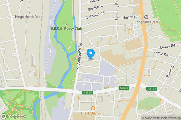 Map location for Uppingham Street, NORTHAMPTON, Northamptonshire, NN1 2PG