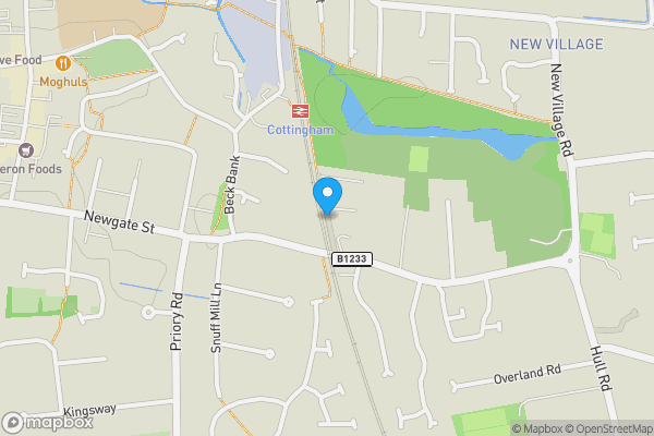 Map location for The Gables, Station Walk, Cottingham, East Riding of Yorkshire HU16 4QU