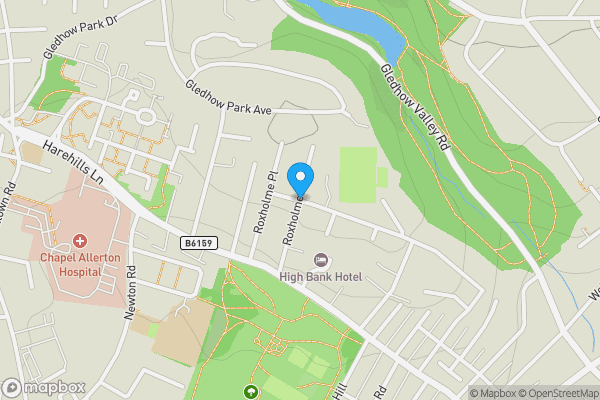 Map location for Bracken Edge Football Ground, Roxholme Road, Leeds, West Yorkshire, LS7 4JG