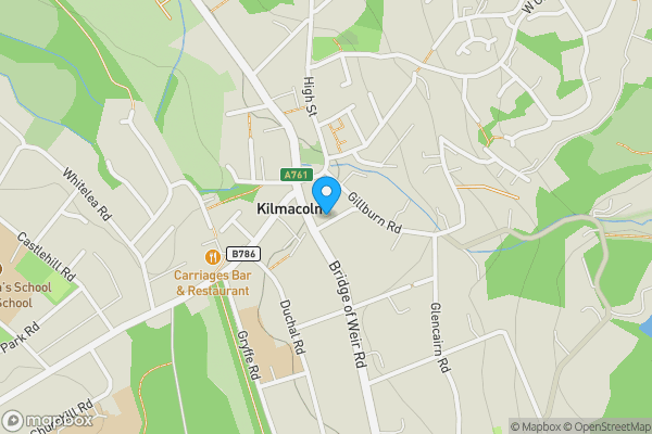 Map location for Garden Flat, 2, Norval Place, Kilmacolm, PA134AQ