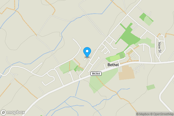 Map location for Tan y Ffordd Cottage, Bethel, Nr Caernarfon, Gwynedd, LL55 1YB