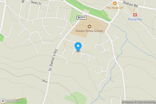 Map location for St. Daniels Drive, Pembroke, Dyfed, SA71 5QQ